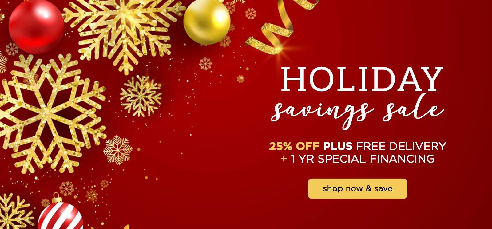 Holiday Savings Sale